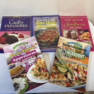 Lot of 5 Best of The Best Recipe Hall of Fame Cookbooks Southern, Desserts,1Dish